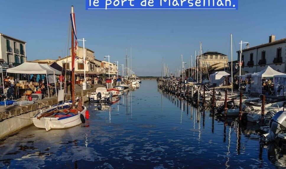Le Corinthe - Appt Classe 3 Etoiles Et Climatise Marseillan Kültér fotó