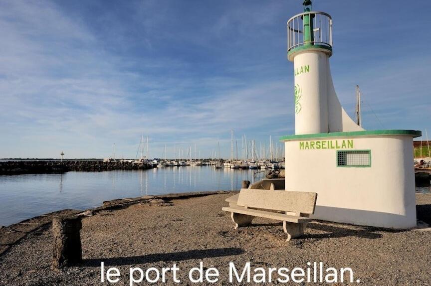 Le Corinthe - Appt Classe 3 Etoiles Et Climatise Marseillan Kültér fotó